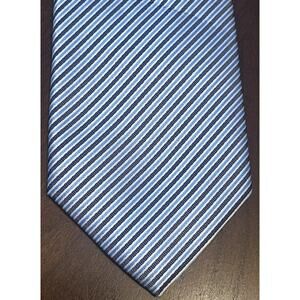Tavato Blue Black Hand Made 100% Polyester Men’s Neck Tie